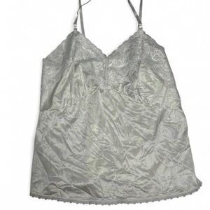 White Lace Satin Camisole